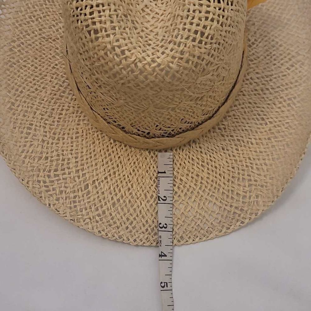 Larry mahan's collection straw hat size 7 1/4 - Picture 10 of 12
